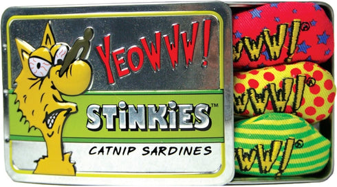 Yeowww Tin of Stinkies, Multicolor, 3 in a Sardine Tin, 1 Pack