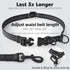 Mile High Life Retractable Hands Free Dog Leash, 7FT, Waist Running Adjustable, Reflective Dual Black Bungees, for