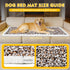 TransonTeda 53"x24" Car Back Seat Mat for Dog Dog Bed for Car Scratch Proof Non Slip Thick Odorless Non Fading Pet