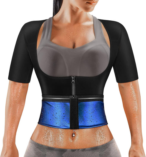 MATKAO Sauna Suit for Women Weight Loss Sauna Shirt for Women Sweat