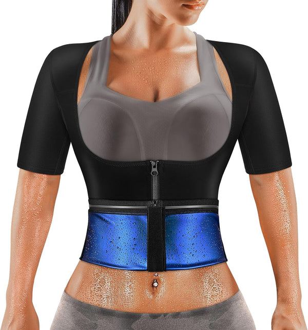 MATKAO Sauna Suit for Women Weight Loss Sauna Shirt for Women Sweat