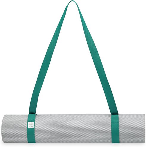 Gaiam Easy-Cinch Yoga Mat Sling - Durable Carrying Strap with Metal D-Rings for Secure Fit (No Mat Included)