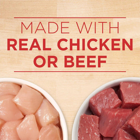 Pack (Pack 2) 13 oz. Purina ONE Tender Cuts in Gravy Chicken and Brown Rice and Beef and Barley Entrees High Protein