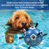 Dog Ropes Toys Soccer Ball with Straps, Interactive Tug of War Toy, Durable Dog Balls for Small & Medium Dogs - Blue &