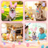 120 Youyole Pcs Dog Bandana Bulks Bunny Dog Bandanas Rabbit Egg Pet Scarf Soft Cat Triangle Scarfs Pet Bandana Bibs