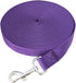 SALO Durable Nylon Training Dog Leash, 1 Inch Wide, 50ft Long for Obedience Training, Purple