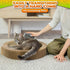 Cat Corner Scratcher - Self Groomer Wall Brush with Face Scratchers and Catnip for Indoor Cats - Easy to Install