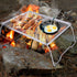 REDCAMP 17" Large Folding Campfire Grill, Heavy Duty Stainless Steel Portable BBQ Grill with Carrying Bag