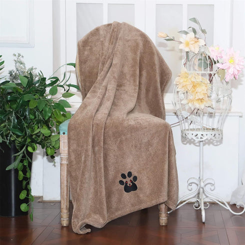 Extra Large Dog Towels for Drying Dogs, Super Absorbent Soft Microfiber Bath Grooming Towel for Pets (XL-55" * 36",