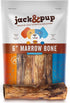 Jack&Pup Marrow Bones for Dogs (6 Pack), Long Lasting Dog Bones for
