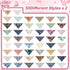 100 Sweetude Pcs Dog Bandanas Bulk Floral Pattern Triangle Scarf Adjustable Washable Bandana Bibs for Small Medium