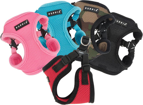 Puppia PARA-HC1533-PK-S Pink Soft Harness C Pet-Vest-Harnesses, Size Small