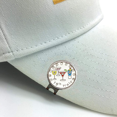 Golf Ball Markers with Hat Clips for Men Women, Removable Crystal Golf Ball Marker with Magnetic Clip