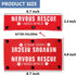 Nervous Rescue/Do Not Pet Friendly Dog Leash Sleeve - 2 Set for Rescue and Anxious Dogs - Pet Birthday Gift