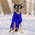 uxcell Small Dog Sweater, Thick Twisted Knit Pullover Turtleneck Apparel, Soft Winter Warm for Small Medium Dogs (Blue,