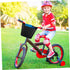 Commuting Toddmomy Braided Bike Basket Front Carrier Plastic Retro Bicycle Storage Basket Black for and Grocery