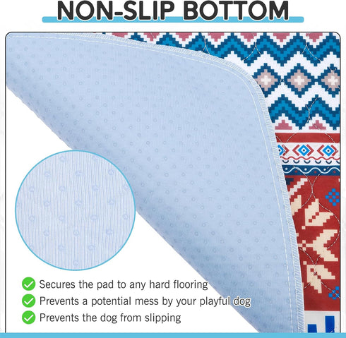34x36 2PCS, Washable Pee Pads for Dogs - Whelping Pad for Puppy Training, Playpen Crate Bed Floor Protector, Reusable