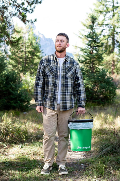 4.5 Portable Bucket Toilet by Stansport - Lightweight & Durable Gallon