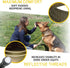 ADITYNA Heavy Duty Dog Collar with Handle - Reflective Green Collar for Large Dogs, Tactical, Soft Padded