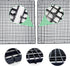 8 Pieces Fish Tank Divider with Sucker Clips, 30x30cm/11.8x11.8“ Aquarium Filter Bottom Partition
