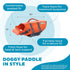 Outward Hound Granby Splash Orange Dog Life Jacket - Small