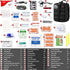 I GO Survival First Aid Kit, 251 Pieces Compact Tactical Trauma Bag for Outdoor Camping, Hiking, Travel