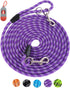 Long Dog Leash for Training 10FT/16FT/30FT/50FT/100FT, Reflective Threads Check Cord for Dogs