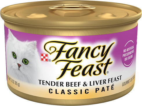 Purina Fancy Feast Tender Beef and Liver Feast Classic Grain Free Wet