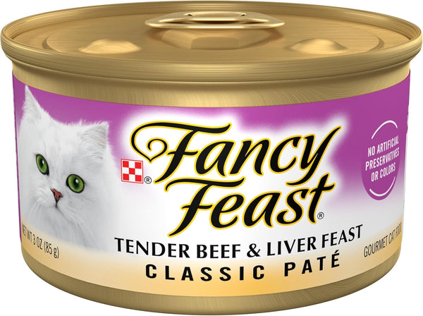 Purina Fancy Feast Tender Beef and Liver Feast Classic Grain Free Wet
