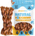 6 Inch (10 Pack) hotspot pets Braided Bully Sticks for Dogs - Stix All Natural Long Lasting Twisted Beef Pizzle Dog