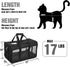 FluffyDream Pet Travel Carrier, Soft Sided Portable Bag for Cats, Small Dogs, Kittens or Puppies 17 lbs Max (Medium)