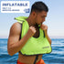 Inflatable Snorkel Vest for Adults - Portable Buoyancy Jacket for Snorkeling, Swimming, Kayaking, Boating