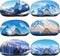 Haull 6 Pcs Ski Goggle Cover Protectors, Microfiber Protective Cover Sleeve for Travel Storage
