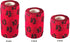 Vet Wrap Tape (Red with Paws) (2 Pack) (4 Inch x 15 feet) Self Adhesive Cohesive Flex Bandage for Pets