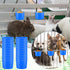 120 Pcs Cage Cups for Chicken Birds, Plastic Hanging Feeders and Waterers, 8 oz Feeding Bowl, Blue