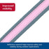 Coastal Pet Pro Reflective Adjustable Dog Collar - Bright Pink with Grey, 1" x 14-20"