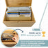 Golf Scorecard Collection Box - Organize and Display Scorecards, Photos, Keepsakes, Yardage Books with 5 Dividers