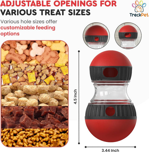 Enhanced Dog Treat Dispenser Toy - Premium Snoop Puzzle Feeder with Adjustable Food Dispenser for Small-Medium and