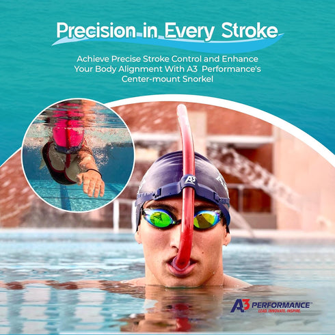 Training Snorkel | Comfortable for Pool and Open Water, Lap Swimming for Men, Women and Kids