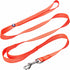 Blueberry Pet Essentials Double Handle Dog Leash | 5ft. x 3/4" Medium Dog Leash in Florence Orange | Classic Leash for