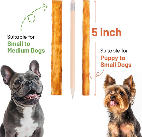 MON2SUN 5 Inch 10.58oz (15 Count-Pack 1) Chicken Collagen Sticks for Dogs, Teeth Cleaning Collagen Chews for Medium