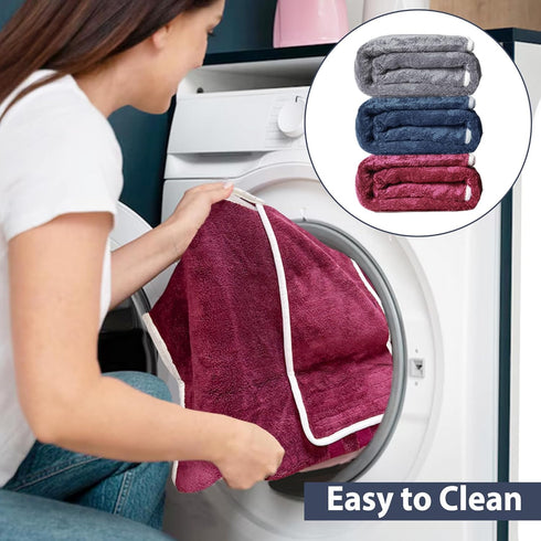 3X-Large) Dog Bathrobe Towel Dog Drying Coat - Super Absorbent Bath Robe for Drying Dogs Large, Soft Adjustable Collar