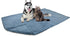 PetAmi Fluffy Waterproof Dog Blanket for Bed, Large Dogs, Soft Warm Pet Sherpa Throw, Washable Mat, Dusty Blue, 60x80