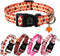 Adjustable MR. CHUBBYFACE Fall Dog Collar with Maple Leaves Design for Small Medium Large Dogs