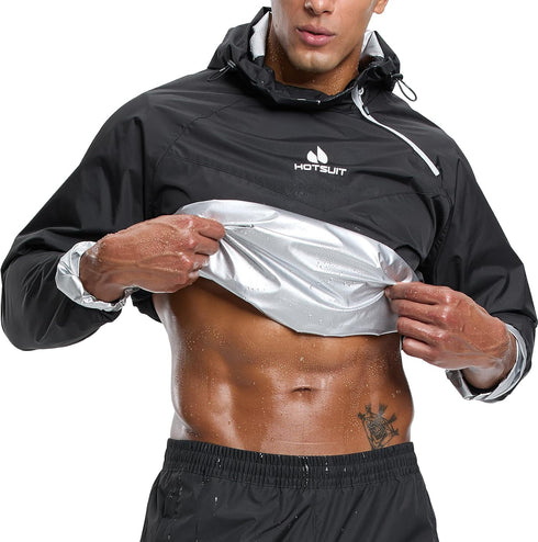 Men's HOTSUIT Sauna Suit - Sweat Jacket & Pants for Gym Workouts
