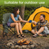 2 Pack 300lbs Folding Camping Chair with Cup Holder & Side Storage Bag Capacity Lightweight High Back Portable