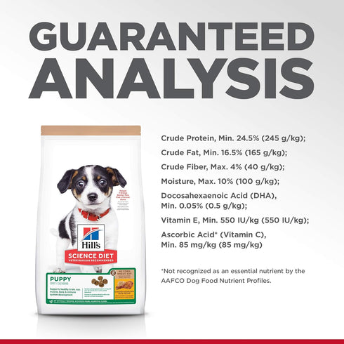 Hill's Science Diet Puppy Premium Nutrition, Dry Dog Food, Chicken & Brown Rice, 4 lb Bag