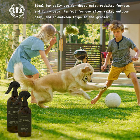 Muse Apothecary Pet Cologne Spray for Dogs - Lavender Fields - 4oz - Long Lasting Dog Perfume and Deodorant Spray