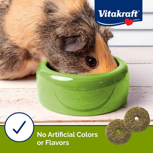 Vitakraft Nibble Rings Small Animal Treats - Crunchy Alfalfa Snack for Rabbits, Guinea Pigs, Hamsters