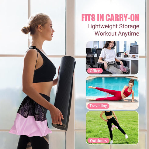 JHMFDDSB 360 15-75LB Thigh Trainer for Women, Pelvic Floor Exercise Device with Resistance Band, Adjustable Resistance